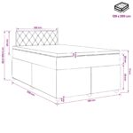 vidaXL Posteľ boxspring s matracom Ružová 120 x 200 cm Zamat – Obrázok 11