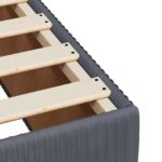 vidaXL Posteľ boxspring s matracom Tmavosivá 140 x 190 cm Zamat – Obrázok 10