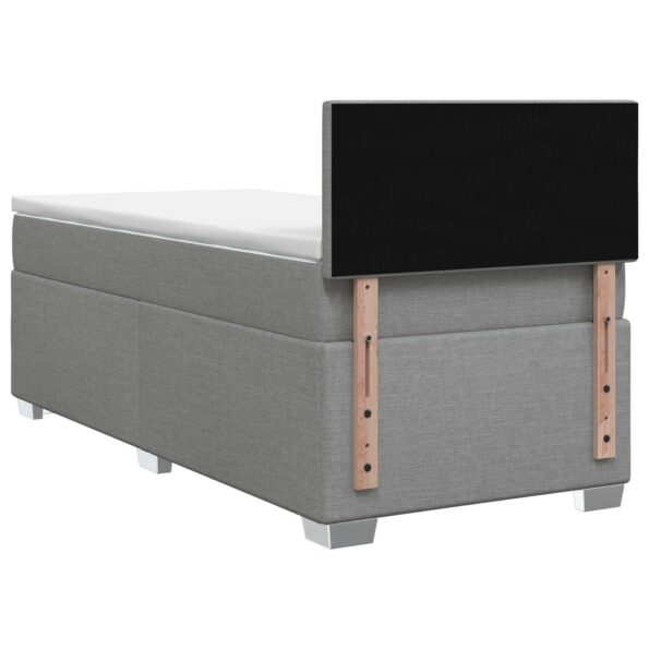 vidaXL Posteľ s boxspringom a matracom a LED Svetlosivá 80 x 200 cm – Obrázok 9