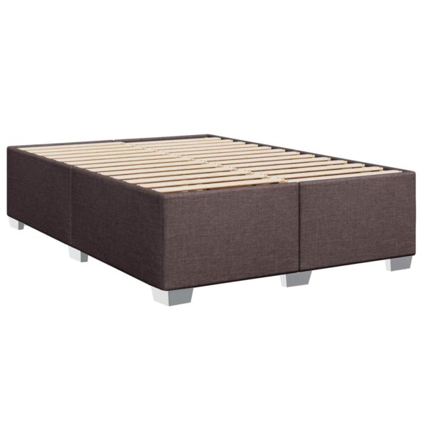 vidaXL Posteľ s boxspringom a matracom a LED Tmavohnedá 160 x 200 cm – Obrázok 6
