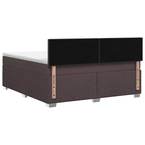 vidaXL Posteľ s boxspringom a matracom a LED Tmavohnedá 180 x 200 cm – Obrázok 9