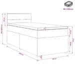 vidaXL Posteľ boxspring s matracom Modrá 80 x 200 cm Látka – Obrázok 13