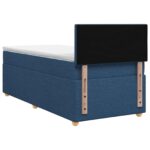 vidaXL Posteľ boxspring s matracom Modrá 80 x 200 cm Látka – Obrázok 9