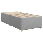 vidaXL Posteľ boxspring s matracom Svetlosivá 100 x 200 cm Látka – Obrázok 6