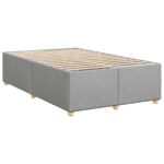 vidaXL Posteľ boxspring s matracom Svetlosivá 120 x 200 cm Látka – Obrázok 6