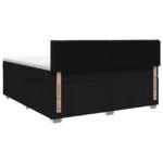 vidaXL Posteľ boxspring s matracom Čierna 140 x 200 cm Látka – Obrázok 8