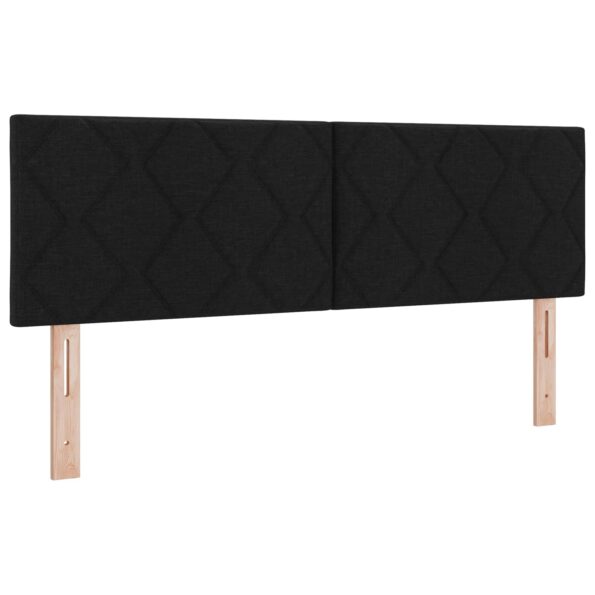 vidaXL Posteľ boxspring s matracom Čierna 160 x 200 cm Látka – Obrázok 5