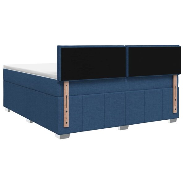 vidaXL Posteľ boxspring s matracom Modrá 160 x 200 cm Látka – Obrázok 9