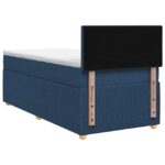 vidaXL Posteľ boxspring s matracom Modrá 80 x 200 cm Látka – Obrázok 9