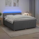 vidaXL Posteľ boxspring s matracom Svetlosivá 140 x 200 cm Látka