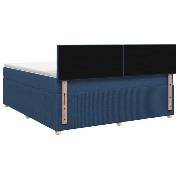 vidaXL Posteľ boxspring s matracom Modrá 160 x 200 cm Látka – Obrázok 9