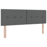 vidaXL Posteľ boxspring s matracom Tmavosivá 180 x 200 cm Látka – Obrázok 5