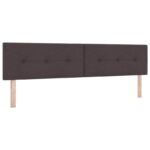 vidaXL Posteľ boxspring s matracom Tmavohnedá 200 x 200 cm Látka – Obrázok 5