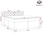 vidaXL Posteľ boxspring s matracom Sivohnedá 200 x 200 cm Látka – Obrázok 13