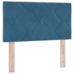 vidaXL Posteľ boxspring s matracom Modrá 80 x 200 cm Zamat – Obrázok 5