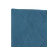 vidaXL Posteľ boxspring s matracom Modrá 90 x 200 cm Zamat – Obrázok 8