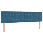 vidaXL Posteľ boxspring s matracom Modrá 180 x 200 cm Zamat – Obrázok 5