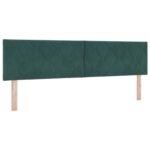 vidaXL Posteľ boxspring s matracom Tmavozelená 180 x 200 cm Zamat – Obrázok 6