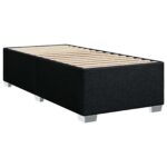 vidaXL Posteľ boxspring s matracom Čierna 90 x 190 cm Látka – Obrázok 5