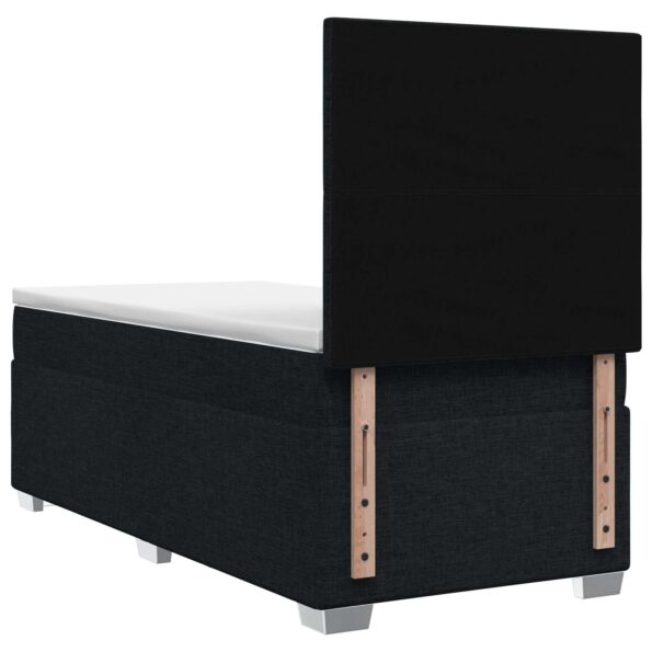 vidaXL Posteľ boxspring s matracom Čierna 90 x 190 cm Látka – Obrázok 8