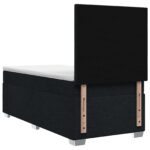 vidaXL Posteľ boxspring s matracom Čierna 90 x 200 cm Látka – Obrázok 8