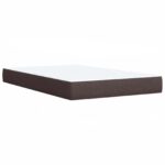 vidaXL Posteľ boxspring s matracom Tmavohnedá 120 x 190 cm Látka – Obrázok 6
