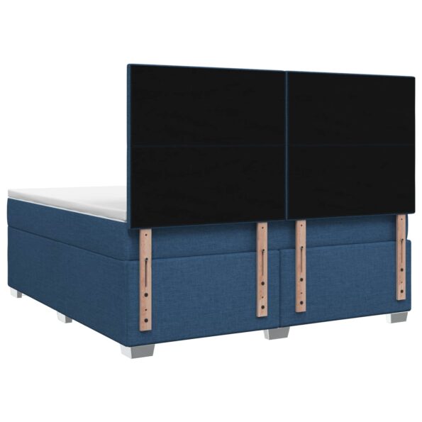 vidaXL Posteľ boxspring s matracom Modrá 180 x 200 cm Látka – Obrázok 8
