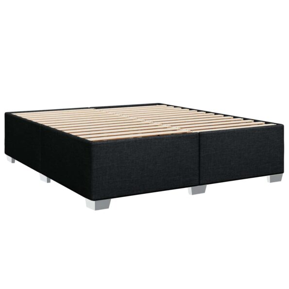 vidaXL Posteľ boxspring s matracom Čierna 180 x 200 cm Látka – Obrázok 5