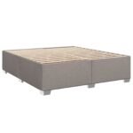 vidaXL Posteľ boxspring s matracom Sivohnedá 180 x 200 cm Látka – Obrázok 5