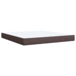 vidaXL Posteľ boxspring s matracom Sivohnedá 180 x 200 cm Látka – Obrázok 6