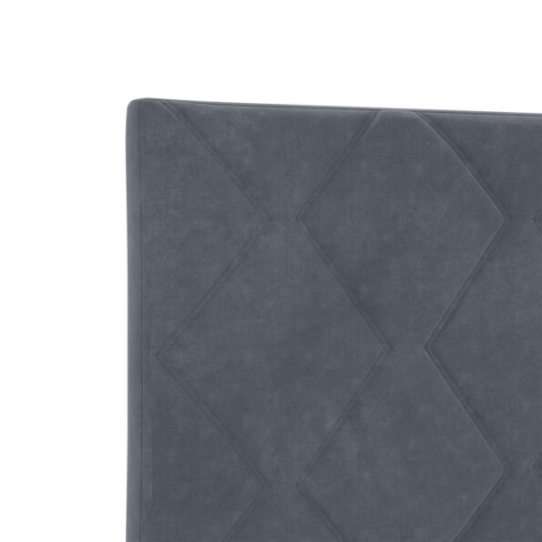vidaXL Posteľ boxspring s matracom Tmavosivá 80 x 200 cm Zamat – Obrázok 9