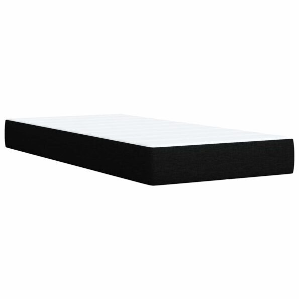 vidaXL Posteľ boxspring s matracom Čierna 80 x 200 cm Látka – Obrázok 6