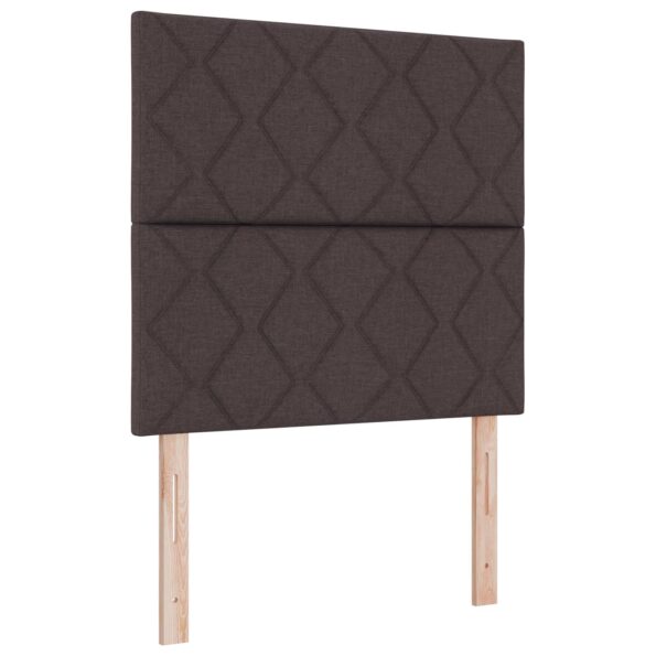 vidaXL Posteľ boxspring s matracom Tmavohnedá 80 x 200 cm Látka – Obrázok 4