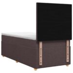 vidaXL Posteľ boxspring s matracom Tmavohnedá 80 x 200 cm Látka – Obrázok 8