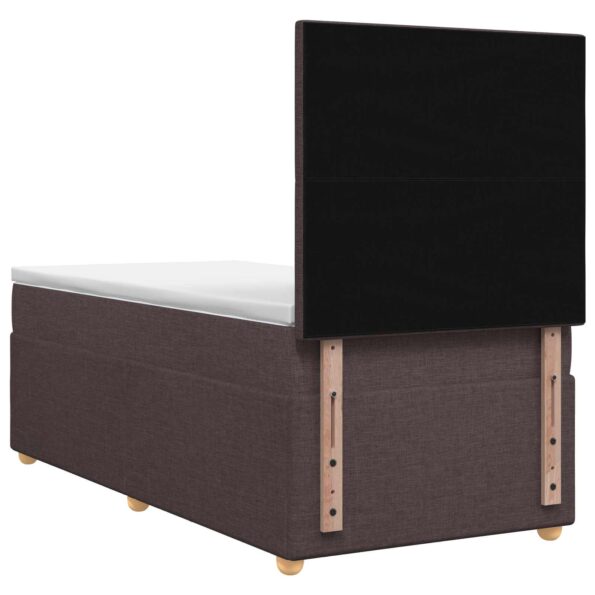 vidaXL Posteľ boxspring s matracom Tmavohnedá 80 x 200 cm Látka – Obrázok 8