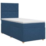 vidaXL Posteľ boxspring s matracom Modrá 80 x 200 cm Látka – Obrázok 2