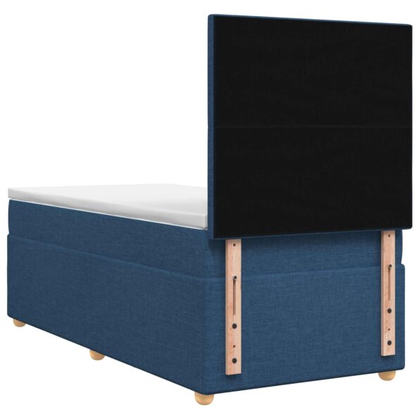 vidaXL Posteľ boxspring s matracom Modrá 80 x 200 cm Látka – Obrázok 8
