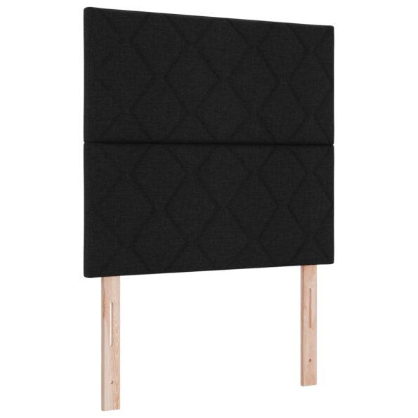 vidaXL Posteľ boxspring s matracom Čierna 90 x 200 cm Látka – Obrázok 4