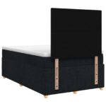 vidaXL Posteľ boxspring s matracom Čierna 120 x 200 cm Látka – Obrázok 8