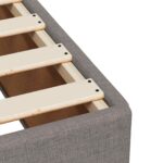 vidaXL Posteľ boxspring s matracom Sivohnedá 160 x 200 cm Látka – Obrázok 10