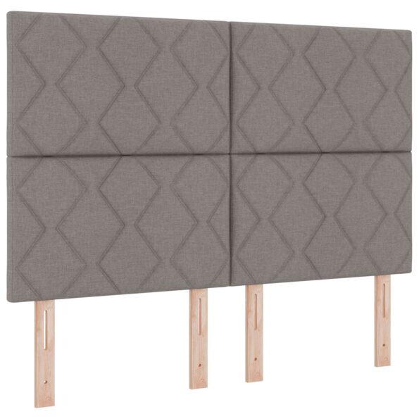 vidaXL Posteľ boxspring s matracom Sivohnedá 160 x 200 cm Látka – Obrázok 4