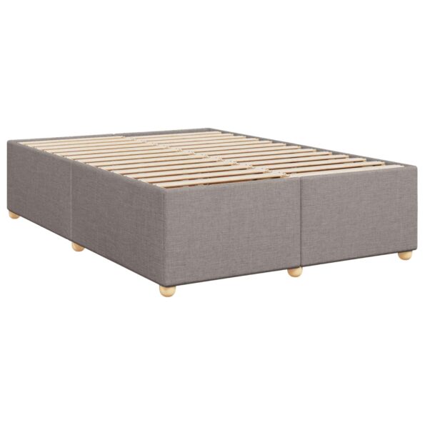 vidaXL Posteľ boxspring s matracom Sivohnedá 160 x 200 cm Látka – Obrázok 5