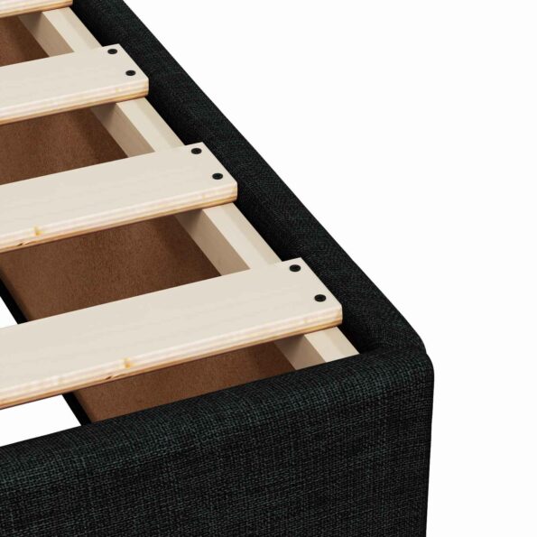 vidaXL Posteľ boxspring s matracom Čierna 180 x 200 cm Látka – Obrázok 10