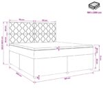 vidaXL Posteľ boxspring s matracom Čierna 180 x 200 cm Látka – Obrázok 11