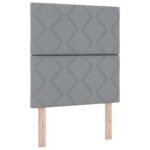 vidaXL Posteľ boxspring s matracom Svetlosivá 80 x 200 cm Látka – Obrázok 4