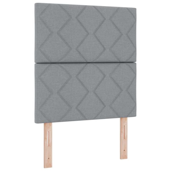vidaXL Posteľ boxspring s matracom Svetlosivá 80 x 200 cm Látka – Obrázok 4