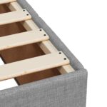 vidaXL Posteľ boxspring s matracom Svetlosivá 90 x 200 cm Látka – Obrázok 10