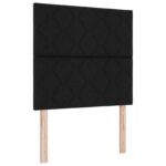 vidaXL Posteľ boxspring s matracom Čierna 90 x 200 cm Látka – Obrázok 4