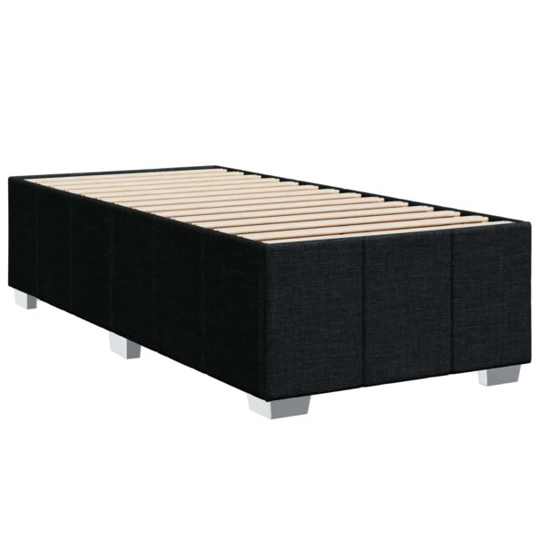 vidaXL Posteľ boxspring s matracom Čierna 90 x 200 cm Látka – Obrázok 5