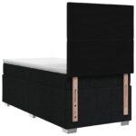 vidaXL Posteľ boxspring s matracom Čierna 90 x 200 cm Látka – Obrázok 8